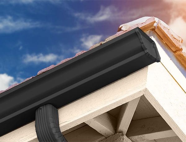 gutter-colors 7 Seamless gutters in Black