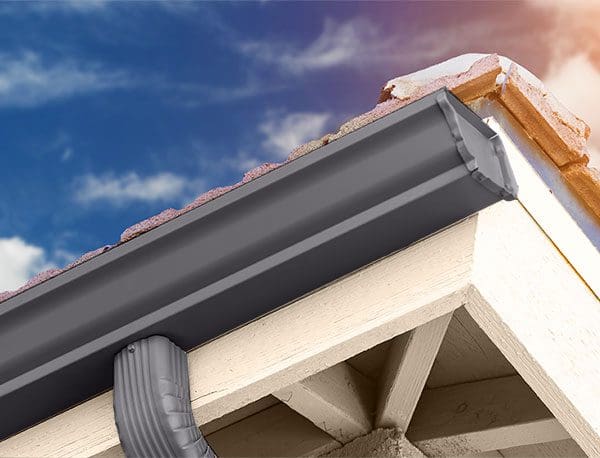 gutter-colors 11 Seamless gutters in Tuxedo Grey