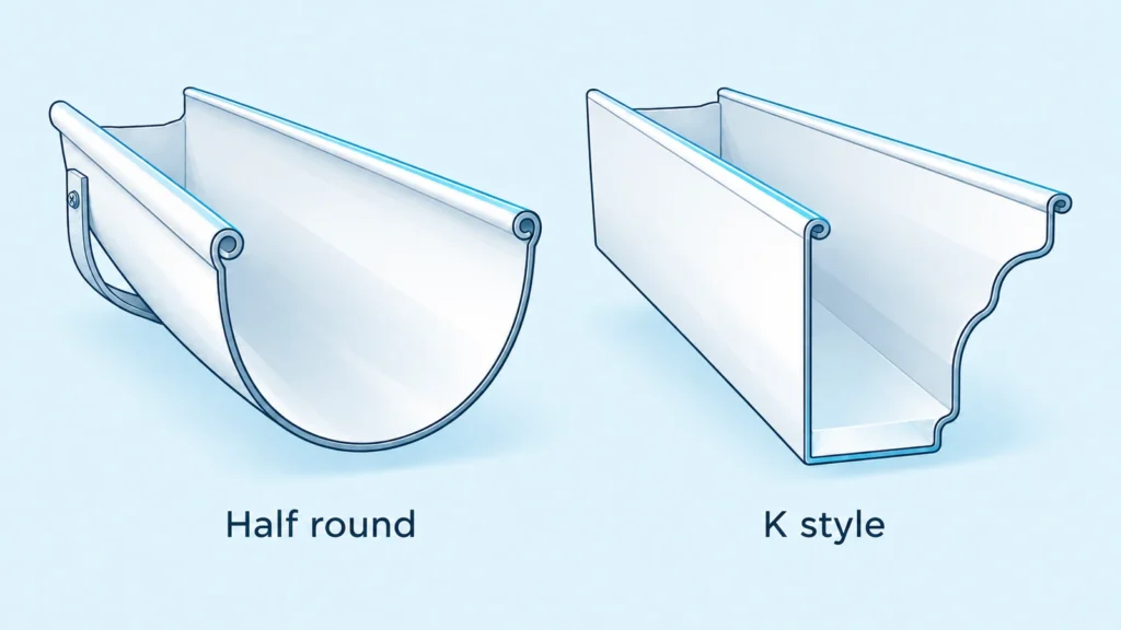 Half Round or K Style Gutters?